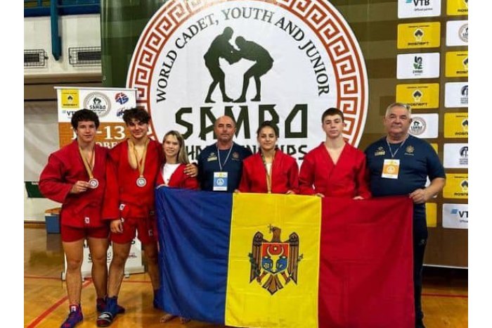 Sportivii moldoveni au cucerit patru medalii la Campionatul Mondial de sambo, rezervat juniorilor și tineretului