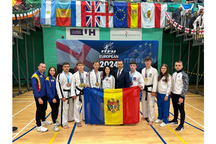 Luptătorii de taekwon-do din Republica Moldova au obținut opt medalii la Campionatul European