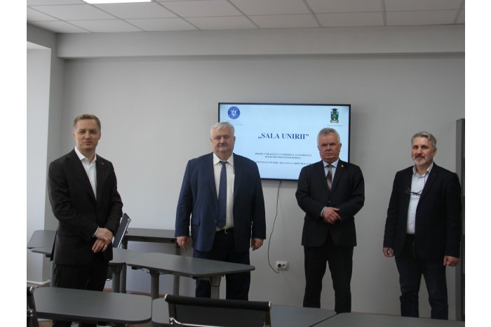 Two lecture rooms of Moldovan state University modernized with support of Romanian government's Department for Relation with Moldova 