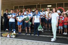 Lotul olimpic al R. Moldova a revenit acasă de la Paris, fiind întâlnit de şefa statului Maia Sandu'